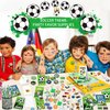 LSJDEER Soccer Party Favors, Soccer Birthday Decorations, Soccer Party Favor Bags Keychain Mini Notepad Stickers Bracelets for Soccer Sport Party Decorations Supplies Kids Boys Girls