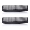 FXHDC-M 2 Pcs Pocket Plastic Hair Combs Fine and Standard Dressing Teeth Cut Hair Cutting Combs Black Hair Styling Combs Beard Combs for Women Men Hairdressing Salon Hair Care Tool
