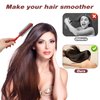 Small Round Blow Drying and Curling Brush with Ball Tip, Nylon Bristles and Wood Handle - Suitable for Short Hair, Thin Hair, Bangs, Lifting and Beard Styling