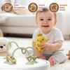 Baby High Chair Toys Teething Chew - Baby Table Toys, Baby High Chair Suction Toy Teething Toys Silicone Teethers, Food Grade Silicon for 6 12 18 Months (Green Yellow)