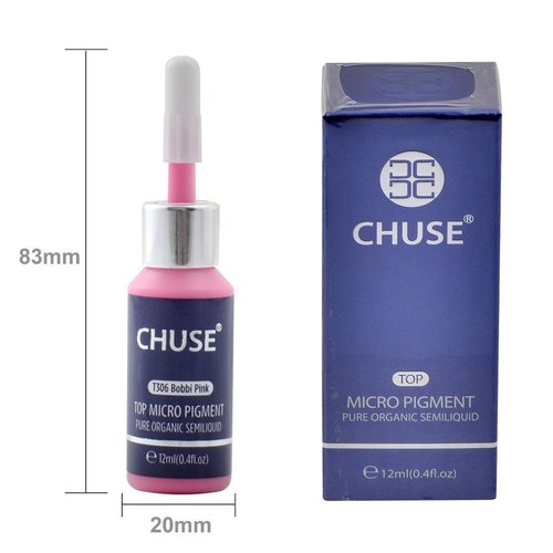 CHUSE Microblading Ink Permanent Makeup Pigment 0.4oz/12ml Lip Color Ink Microblading Pigment for Lips (T306 Bobbi Pink)