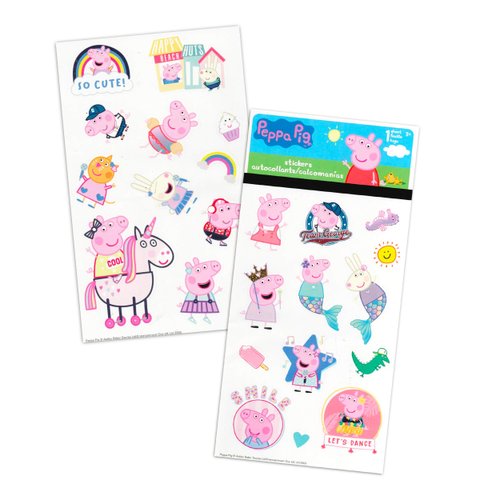 Peppa Pig Sticker Sheet Bundle for Boys and Girls - 14 Sheets Peppa Pig Activity Set with Over 400 Peppa Stickers and More (Peppa Pig Party Favors and Supplies)