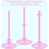APOHALO 10 Pcs Doll Stands Display Holders Doll Stands Doll Mini Display Stand Doll Support Frame Toy Doll Accessories Prop up 11 to 13 Inch Dolls and Action Figures Doll Accessories Pink