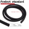 TuoLauthon High Temperature Black Silicone Vacuum Hoses Kit with Spring Clamp,Plastic T-Joiner, Zip Tie for Boost Hose Radiator Tank(5Feet Per Roll)