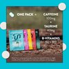 RUN GUM Mint Energy Gum 50mg Caffeine Taurine & B-Vitamins Per Piece, 24 Pieces (Pack of 12), 2 Pieces = 1 coffee or Energy drink, Sugar Free, Zero Calorie