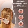 Kitsch Lightweight Vented Hair Brush Detangler for Women, Men & Toddlers - All Hair Types | Soft Bristle Hairbrush for Hair Care | Easy-to-Hold Hair Dryer Brush | Detangling & Blow Drying - Terracotta