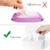 Diaper Wipes Dispenser Baby Wipes Case，Abnaok Baby Wipe Holder Keeps Wipes Fresh，Non-Slip, Easy Open & Close Wipe Container
