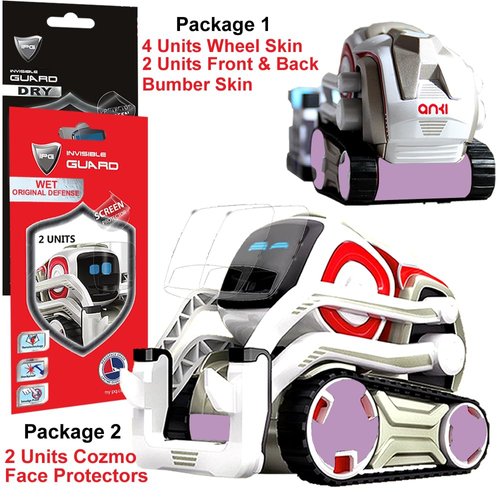 IPG for Cozmo Robot Face Screen Guard Decoration KIT Include Wheels&Body Set 7 Units Decals+2 Units Screen Protector (Lilac)