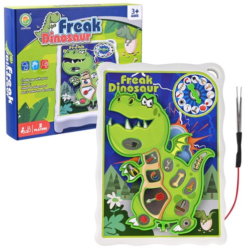 TALGIC Dinosaur Operation Board Game for Kids Ages 3-8 with Tweezers and Fun Game Pieces, Classic Operation Game for 1 or More Players, Popular Gifts for Kids