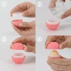 LONGWAY 0.24Oz (7ml) Empty Lip Balm Sphere Containers | Screw Cap Lipstick Tubes/Chapstick Tubes/Chapstick Holder for Lip Gloss & BPA FREE (Pack of 10, Pink)