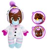 Cry Babies Tiny Cuddles Christmas Holly - 9" Baby Dolls, Cries Real Tears, White Snowman Themed Pajamas