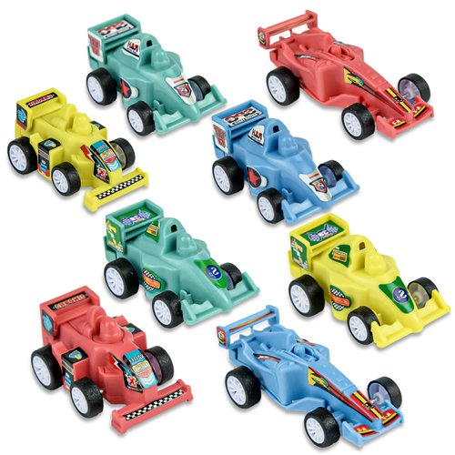 Timy 8 Pack Pull Back Cars for Kids, Mini Die-Cast Racing Toy Cars for Toddlers, Friction Powered Toys Cars Toys, Child Party Favors, Cake Toppers, Stocking Stuffers
