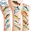 96 PCS Fishing Temporary Tattoos Birthday Party Decorations Favors Supplies Decor Gone Fishing Fish Fisherman Lake Stickers For Girls Boys Gift School Prizes Rewards