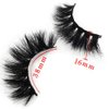 GOO GOO Mink Lashes 16mm Bushy Siberian Mink Fur False Eyelashes Hand Made Strips Real 3D Mink Eyelashes Natural Soft Curl Fake Eyelashes Reusable Make Up Eyelahses 1 Pair