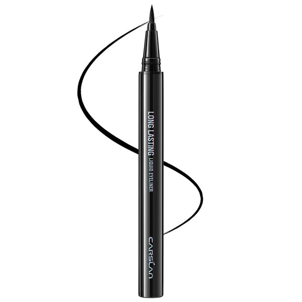 CARSLAN Liquid Eyeliner, Black Eyeliner Liquid Liner, 12H Longlasting Eyeliners, Waterproof & Smudgeproof High Pigmented Eyeliners for Eye Makeup, Black