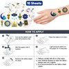 120PCS Eid Al Adha Ramadan Mubarak Temporary Tattoos Happy Ramadan Kareem Sticker for Kids Birthday Decorations Moon Star Tattoos Themed Party Favors and Supplies Cute Kids Boy Gifts Ideal Prizes