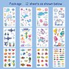 200 PCS Ocean Theme Temporary Tattoos for Kids, Beach Pool Under Sea Decorations Birthday Party Supplies Favors, Fake Tattoos Stickers With Mermaid Shark Tropical Fish Whale for Boys and Girls