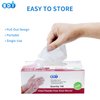 EDI Disposable Vinyl Gloves (Clear) - Powder-Free, Latex-Free (100, Medium)