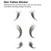 Hair Edges Stickers Fashion Temporary Tattoos Edges for Hair DIY Waterproof Long Lasting Fake Hairline Sticker for Women Girls(ED-04)