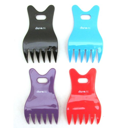 Diane Claw Pick Comb #137 Black 3 pieces