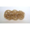 Generic Gold and iridecent beads crystals hair barrette clip bridal clip