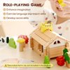 jovi-mindly Building Blocks Set Wooden Blocks Toys (96 pcs) with Storage Bag, Educational Classic Wooden Blocks for Toddlers Ages 3+ Boys and Girls Aged,FSC Certified