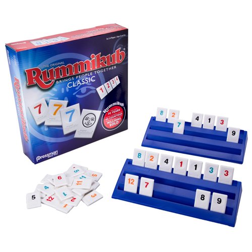 Pressman Rummikub - The Original Rummy Tile Game | Exciting Family Game of Strategy and Luck | Promotes STEM Skills | For Kids, Teens, Adults | 2-4 Players, Ages 8+