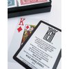 KEM Arrow Red and Blue Bridge Size Jumbo Index Playing Cards Height: 3.63" , Width: 2.38", Depth: 0.69