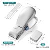 GMELOV Small Nail Clippers Fingernail & Thick Toenail Clipper Cutters Sharp Stainless Steel Wide Jaw Openning Self-Collecting Nail Clipper for Men Women Seniors Portable Mini Nail Trimmer with File