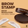 Kiss i-envy brow stamp kit Dark brown Makeup, 1 Count
