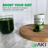AKI Marine Phytoplankton Powder | Source of Raw Omega-3 EPA Micro Algae Nannochloropsis - Plant Based Proteins, Vitamins for Overall Wellness | Complete Protein Source, Vegan & GMO Free (2 Oz / 57G)