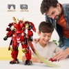 HIGH GODO Samurai Mech Warrior Model Building Sets, Robot with Long Swords and Openable Cockpits Building Blocks Toy Set, 236 Pieces Creative Collectible Gift for Adults Man Teens Boys 6+