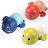 TOHIBEE Bath Toys, 3 Pack Cute Swimming Turtle Bath Toys for Toddlers 1-3, Floating Wind Up Toys for 1 Year Old Boy Girl, New Born Baby Bathtub Water Toys, Preschool Toddler Pool Toys
