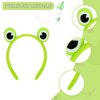 GAFATORY Frog Eyes Green Headband for Girls Cute Spa headband for Women Animal Headband for Makeup Hair Band Cosplay Costume Zoo Gifts Halloween Headband Funny Jungle Headbands for Skincare