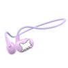 2B2C Kids Headphones, LK15 Open Ear Bluetooth Headphones with Air Conduction, Ultra-Light, 85dB Volume Limiting Wireless Headphone for Children Teens Boys Girls (Purple)