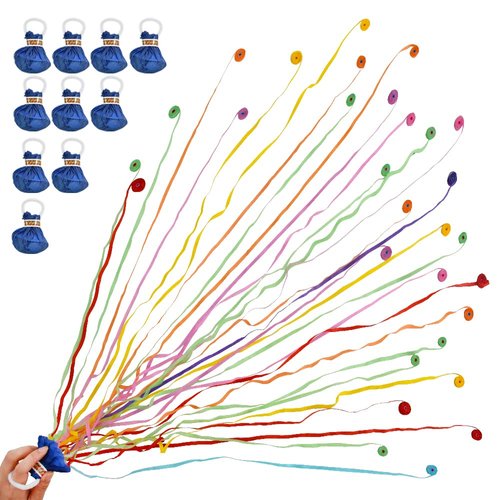 BEISHIDA Streamers Popper Hand Throw Streamers No Mess Confetti for St.Patrick's Easter Celebration Birthday Propose Engagement Wedding Graduation Party Favors (Multi Color)