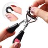 Pinkiou Eyelash Curlers with Comb and Eeylash Separator Set Professional Lash Curler with Built-in Comb Ergonomic Heart-Shaped Handle and Eyelash Comb Tool for Daily Makeup