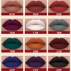 MAEPEOR Matte Liquid Lipstick Set 12PCS Smooth Creamy Velvet Lipstick Long-Lasting Waterproof Smudgeproof Lip Gloss for Women and Girls (Matte, 12PCS-02)