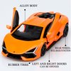 TOKAXI 1/36 Scale Lamborghini Revuelto Diecast Cars Models,Pull Back Vehicles Lamborghini Toy Cars,Cars Gifts for Boys Girls Orange