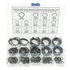 MCMASKE 300PCS Metric 7mm to 30mm Round Wire C-Clips Internal Snap Rings Assortment Kit;Round Wire Snap Rings for Hole(Black-Finish Steel)
