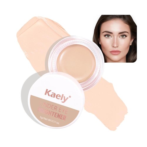 evpct under Eye Brightener, Nourishing Luminous under Eye Concealer Color Corrector for Dark Circles, Waterproof Naturactor Concealer Pot make up for face Eye Ring corrector de ojeras, 04# Light