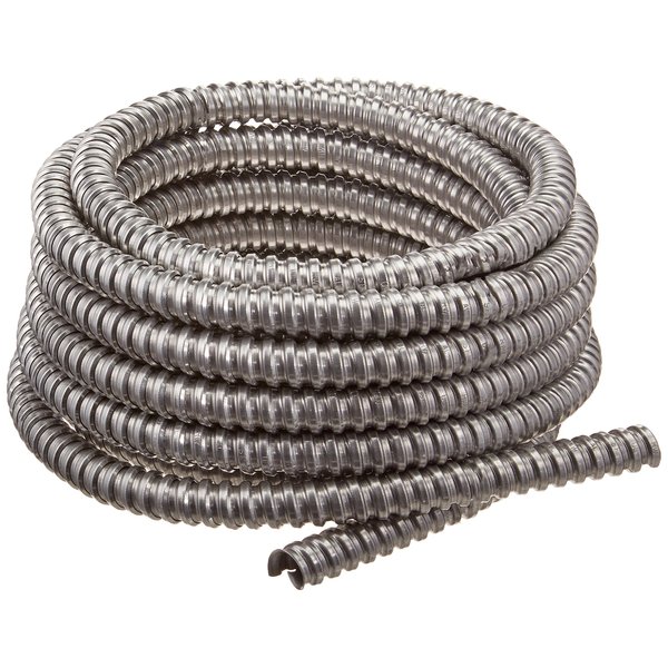 Woods 55082121 25-Feet 1/2-Inch Alflex-Type RWA Reduced Wall Metal Aluminum Flexible Conduit