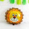 HORUIUS Lion Balloons Lion Shaped Foil Mylar Balloons for Baby Shower Kids' Boys Woodland Animals Theme Birthday Party Supplies Decorations 5PCS