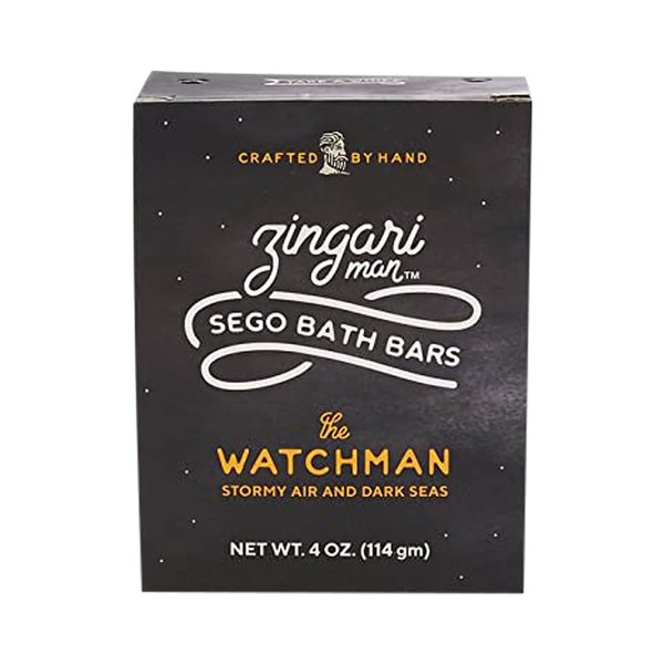 Zingari Man The Watchman Bath Soap - Cleansing facial soap for Men - Soap for Body, Face, Facial Cleanser, Face Wash, Skin Cleanser, Shaving - Daily Use, Travel, Mens Soap Bar Fresh