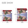 Christmas Red Truck Golden Retriever Dog Magnetic Mailbox Cover Standard 21 X 18 in Winter Snowflake Xmas Tree Snowman Mail Box Covers Decals Wraps Post Box Outdoor Decorations