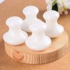 Uonlytech 2Pcs Gua Sha Facial Tools, White Jade Quartz Mushroom Face Massage Gua Sha Rollers Stones Scraping Massage Tool for Women Home Spa