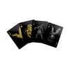 Gent Supply Plastic Waterproof Mythical Creatures II (All New Creatures) - Black Silver & Gold Edition Playing Cards