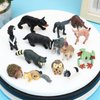 ONEST 22 Pieces Forest Animal Figures Toys Figurines Playset Realistic Wild Animals Figurines Jungle Animals Figurines Hand Painted Tiny Animals Toys for Kids Adults
