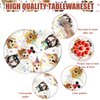 41pcs dog Party Supplies ,include 20 Plates, 20 Napkin and 1pcs Tablecloth,Used for Pet Dog Birthday Party Decoration (White dog HHH)