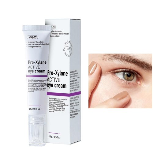 VGO 2% Pro-Xylane Eye Cream, Eye Repair Cream for Dark Circles & Puffiness Anti-Aging Under Eye Cream with Pro Xylane + 6D Hyaluronic Acid to Firm Skin, Reduce Wrinkles, Fine Lines, 15g/0.5 Oz